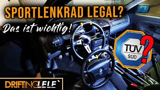 Sportlenkrad illegal TÜV [upl. by Nwahsram399]