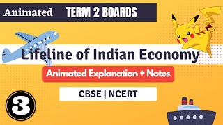 LIFELINES OF NATIONAL ECONOMY  CLASS 10  CBSE GEOGRAPHY CHAPTER 7  L3 [upl. by Anirdnaxela]