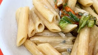 Pasta con fiori di zucca e gorgonzola [upl. by Engenia]