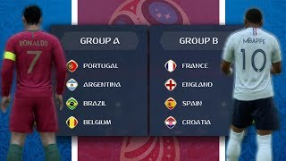 What if the World Cup KNOCKOUT Stage Teams Were in the Same Groups  FIFA 18 Career Mode [upl. by Ronnie757]