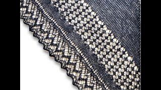 How to Wet Block a Knitted Lace Shawl [upl. by Osugi]