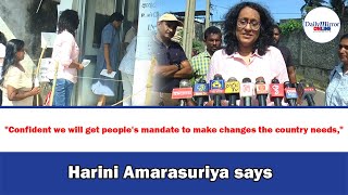 quotConfident we will get peoples mandate to make changes the country needsquotHarini Amarasuriya says [upl. by Lasala]