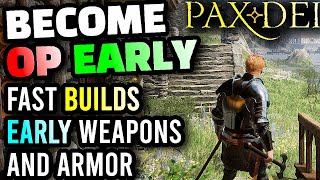 Pax Dei The BEST POSSIBLE START For New Players Best Early Crafts Buildings Resources To Get [upl. by Anahsohs]