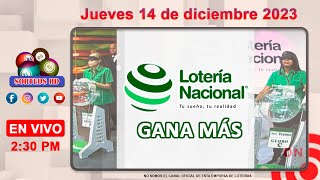 Lotería Nacional Gana Más en VIVO │Jueves 14 de diciembre 2023 [upl. by Zetta]