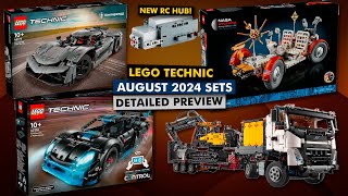 LEGO Technic 2024 August sets revealed  RC Porsche heavy machinery and a lunar rover [upl. by Fries]