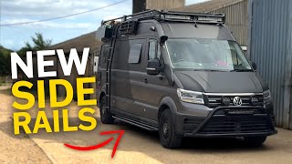 AWESOME VW Crafter Side Rails Rock Sliders UK Vanlife [upl. by Harrus]