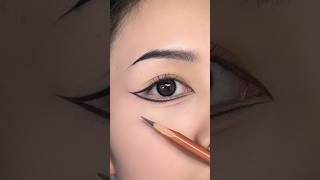 Chinese style eyeliner hack youtubeshorts views eyeliner shorts viralvideo subscribe trending [upl. by Athalee526]