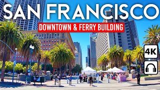 SAN FRANCISCO California USA 🇺🇸 Downtown amp Financial District  4K Walking Tour 2024 [upl. by Arikaahs]