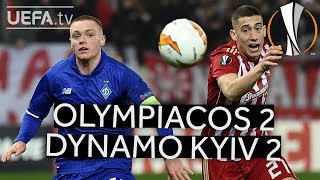 OLYMPIACOS 22 DYNAMO KYIV UEL HIGHLIGHTS [upl. by Vinaya]