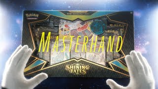 Unboxing Pokemon Shining Fates Dragapult VMax Premium Collection Box  ASMR [upl. by Twila]