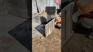 Install aluminium barrel for store concrete [upl. by Santoro]