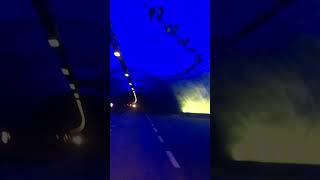 See the light shows in the 26km Laerdal Tunnel Norway from a 7 metre 4 tonne Motorhome [upl. by Palmore]