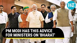 PM Modi Breaks Silence On India Vs Bharat Controversy Refrain From  Watch His Response [upl. by Fabrin]