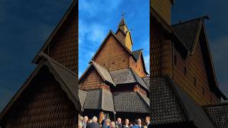 Heddal stave church stavkirke in Norway🇳🇴 [upl. by Aicatsue]