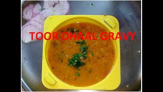 Tuvaram Paruppu Kuzhambu  Toor Dhaal Gravy Curry  Tamil  Basheeras Kitchen [upl. by Denbrook]