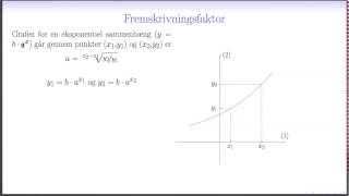 Eksponentialfunktion L2  Bestemmelse af forskrift ud fra to punkter [upl. by Eiznik]