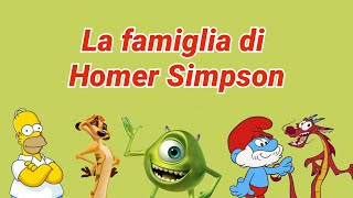 VOCI INCROCIATE  La famiglia di Homer Simpson Il Professore Matto [upl. by Nilde]