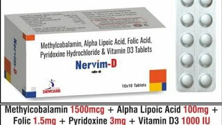 Methylcobalamin Folic Acid pyridoxine Hydrochloride amp Alpha Lipoic Acid capsules [upl. by Ymac]