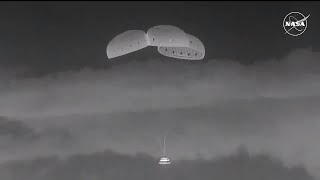 Boeings uncrewed Starliner spacecraft returns to Earth with successful landing in New Mexico [upl. by Hildegarde]