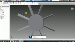 How to design a turbine blades in Autodesk Inventor [upl. by Lokim602]