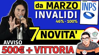 🔴 INVALIDI PARZIALI e TOTALI 7 NOVITÀ MARZO 2024 ➡ IMPORTI INCREMENTI PENSIONE ADI BONUS CAREGIVER [upl. by Halden]