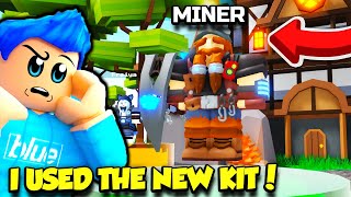 The NEW MINER KIT In Roblox Bedwars IS OP [upl. by Ofelia]