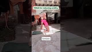 YOGA for reducing acidity yogaforacidity yogawellness yoga yogawellbeing [upl. by Orihakat]