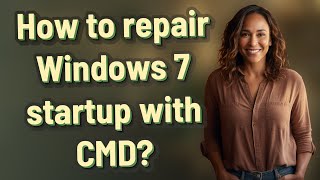 How to repair Windows 7 startup with CMD [upl. by Aushoj]