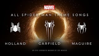 Every Universe SpiderMan Theme  The Tribute Mashup Soundtrack [upl. by Mylander]