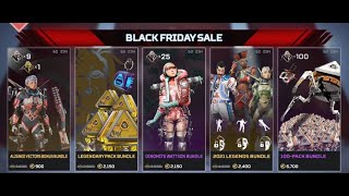 OPENING 100 APEX LEGENDS PACKS BLACK FRIDAY SALE [upl. by Eiboh]