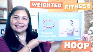 Im OBSESSED with this Weighted Fitness Hula Hoop from Walmart [upl. by Eimarrej]