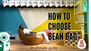 How to choose A bean bag chair  Tutorial  XLXXL3XL4XL5XL6XL  Bean bag sitting positions [upl. by Feune]