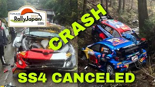 SS4 CANCELED ‼️KATSUTA CRASHED SORDO and FOURMAUX OUT ‼️WRC FORUM8 RALLY JAPAN 2023 [upl. by Caundra]