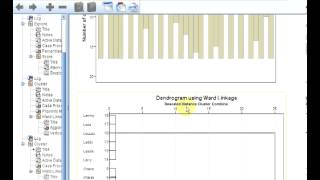 SPSS Hierarchical Clustering 4  Vertical Icicle Plot and Dendrogram [upl. by Gadmann436]