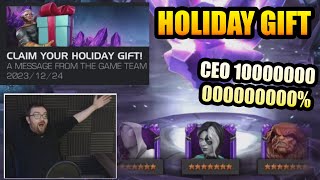 Holiday Gift 7 Star Crystal Opening 2023  INSANE CLUTCH CEO PULL  Marvel Contest Of Champions [upl. by Iuqcaj]