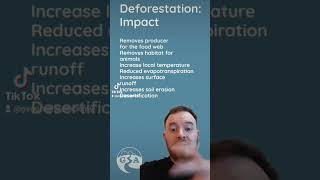 Deforestation  negative impacts alevel igcse gcsegeography gcse alevelgeography [upl. by Henricks]