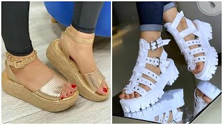 40 HERMOSOS CALZADOS DE MODA 2024 CASUALES Los SANDALIAS en TENDENCIA [upl. by Alial]