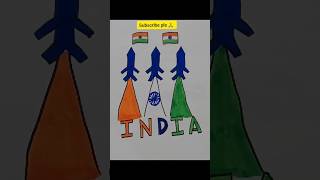 Jan gan man adhinayak 🇮🇳viralvideo art india shorts ytshorts flag drawing [upl. by Elocel305]