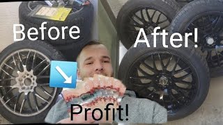 Easy Way To Make Extra Cash Painting Wheels And Flipping For Profit [upl. by Thayne338]