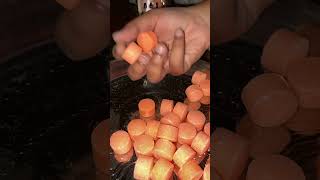 Orange Naphthalene balls and powder 🧡🟠🤤asmr satisfying mothballs naphthalene youtube [upl. by Ertnod]