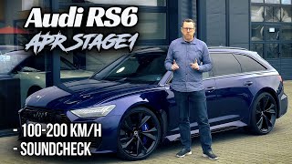 Audi RS6 C8 mit APR Stage 1 Chiptuning  100200kmh [upl. by Katti]