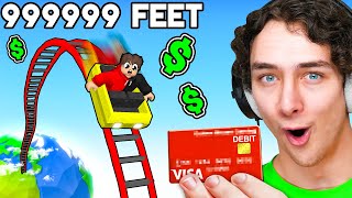 Spending 100000 for the TALLEST ROLLERCOASTER in Roblox [upl. by Becker638]