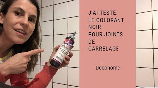 Jai testé dans ma douche le colorant noir pour joints de carrelage [upl. by Merralee262]