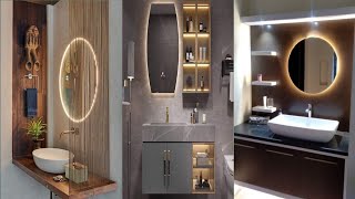 Modern Wash Basin Cabinets Design  Modern Wash Basin Counter Interior Design [upl. by Rebna]