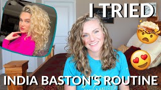 I TRIED INDIA BATSONS HAIR ROUTINE [upl. by Wallache]