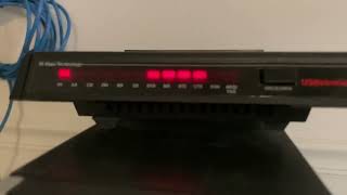 Old Technology USRobotics 56K dialup modem brief test [upl. by Rosemari]