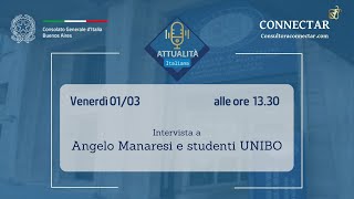 Attualità Italiana  Intervista a Angelo Manaresi e studenti UNIBO [upl. by Annayek]