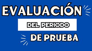 Evaluación del Periodo de Prueba [upl. by Lower658]