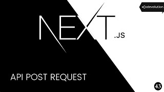 Nextjs Tutorial  43  API POST Request [upl. by Pedroza]