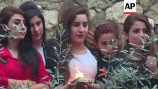 Iraqi Yazidis celebrate religions new year [upl. by Akinehc]